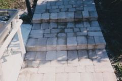 brick paver walkway/steps to boat dock