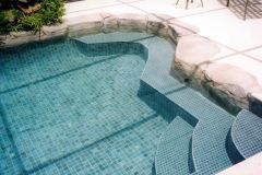 Tiled entire swimming pool
