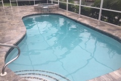 deck, tile and interior - pool and spa