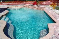 Swimming Pool Water Feature, Pavers, Coping, Tile & interior