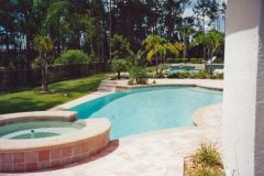 Spa, paver deck, pool renovation