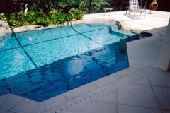 Tiled entire pool interior surface