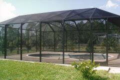 new screen cage around pool