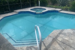 spa, pool and deck
