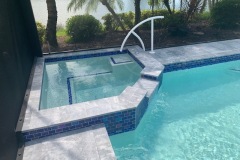 blue marble spa including tile