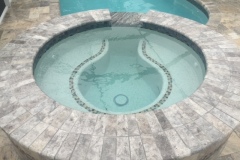 travertine spa coping