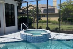 spa, deck, tile, interior
