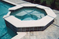 spa with spill over added to pool