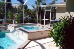 Spa added to existing swimming pool
