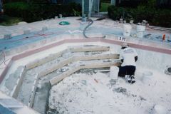 new construction - pool steps,  interior