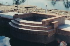 Spa addition to swimming pool, including pool renovation