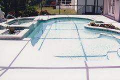 spa, planters and complete swimming pool renovation